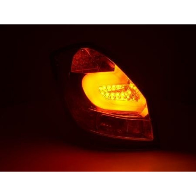 Πίσω Φανάρια LED Skoda Fabia 5J 5-Πορτό Χρώμιο - 2 Τμχ.