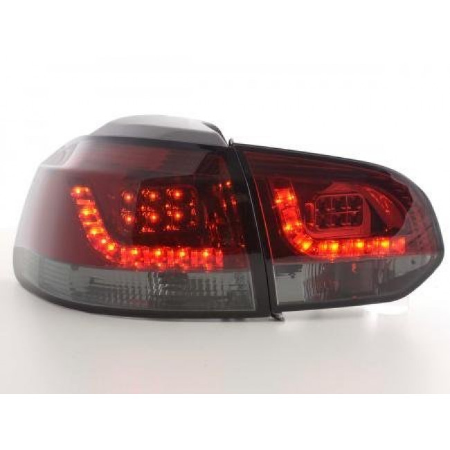 Πίσω Φανάρια LED VW Golf 6 1K Μαύρο Κόκκινο - 2 Τμχ.