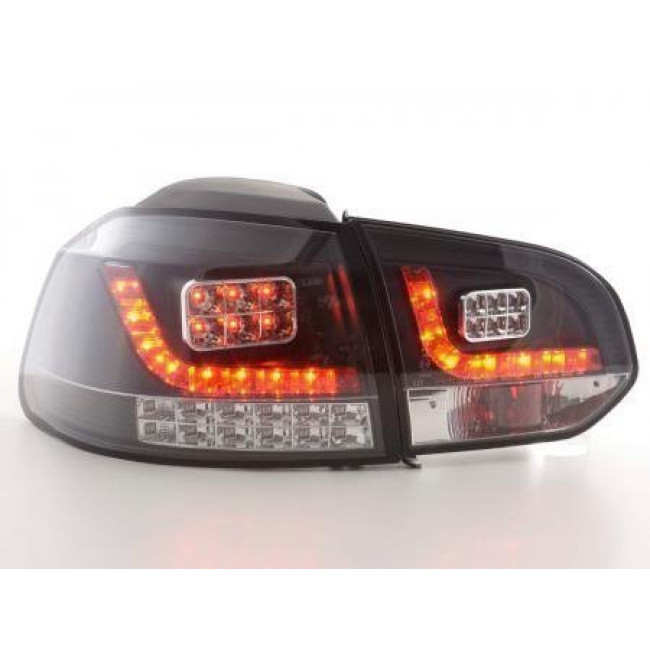 Πίσω Φανάρια LED VW Golf 6 1K Μαύρο - 2 Τμχ.