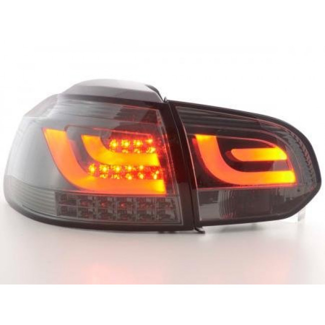 Πίσω Φανάρια LED VW Golf 6 1K Μαύρο - 2 Τμχ.