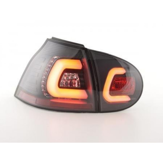 Πίσω Φανάρια LED VW Golf 5 (2003-2008) - Μαύρα - Σετ 2 Τμχ