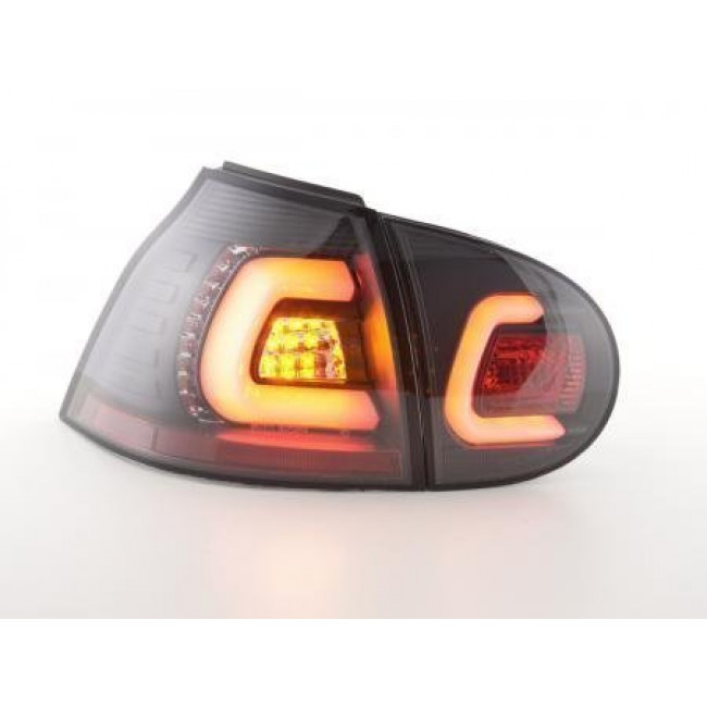 Πίσω Φανάρια LED VW Golf 5 (2003-2008) - Μαύρα - Σετ 2 Τμχ