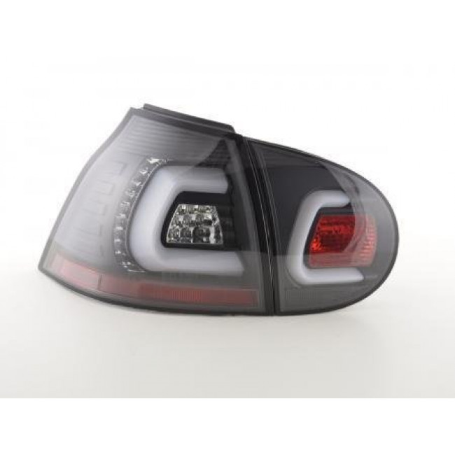 Πίσω Φανάρια LED VW Golf 5 (2003-2008) - Μαύρα - Σετ 2 Τμχ