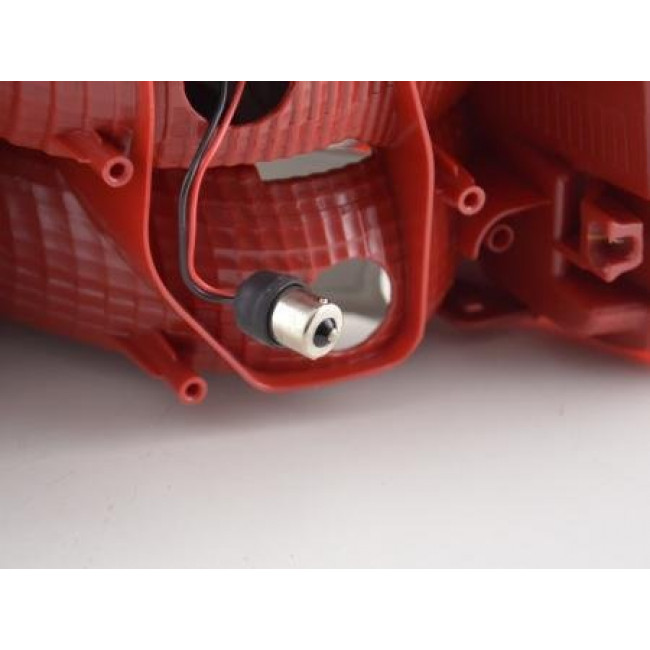 Πίσω Φανάρια LED VW Touran Μαύρο Κόκκινο - 2 Τμχ.