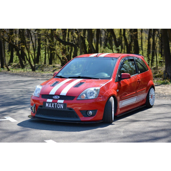 Spoiler / Χειλάκι εμπρός προφυλακτήρα Maxton Design Ford Fiesta ST Mk6 Μαύρο Γυαλιστερό - (FO-FI-6-ST-FD2G)