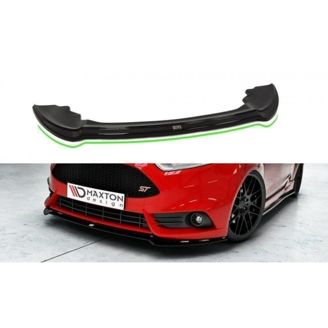 Spoiler / Χειλάκι εμπρός προφυλακτήρα Maxton Design Ford Fiesta ST Mk7 FL Μαύρο Γυαλιστερό - (FO-FI-7F-ST-FD3G)