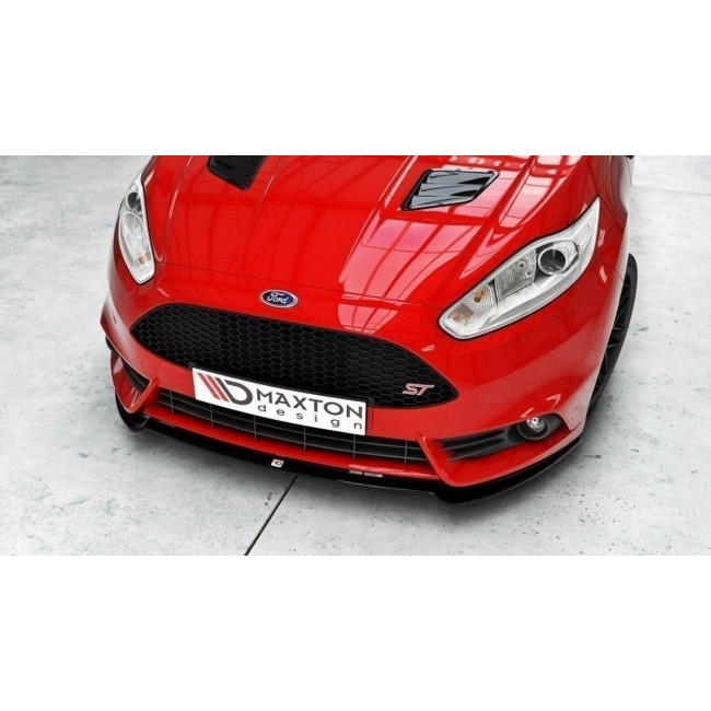 Spoiler / Χειλάκι εμπρός προφυλακτήρα Maxton Design Ford Fiesta ST Mk7 FL Μαύρο Σαγρέ - (FO-FI-7F-ST-FD3T)