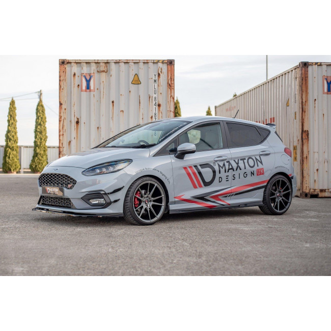 Πρόσθετα Πλαϊνά Μαρσπιέ Maxton Design V.3 Ford Fiesta Mk8 ST / ST-Line μαύρο σαγρέ - (FO-FI-8-ST-SD2T)