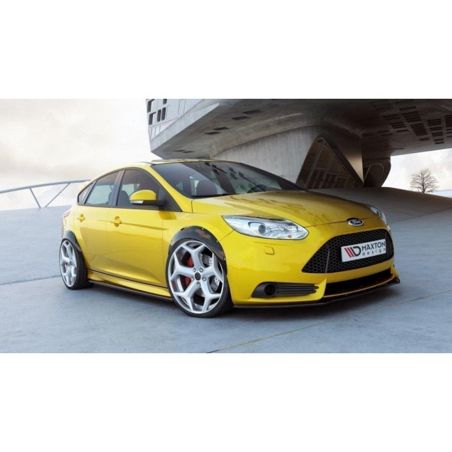 Προεκτάσεις φτερών Maxton Design Ford Focus ST Mk3 μαύρο γυαλιστερό - (FO-FO-3-ST-FE1G)