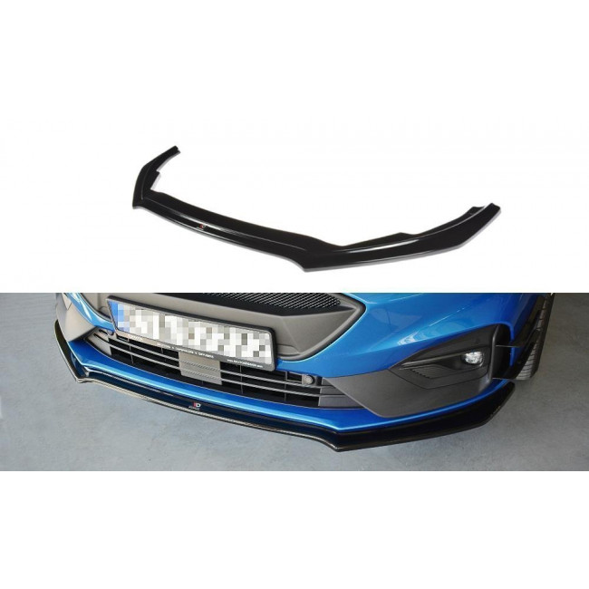 Spoiler / Χειλάκι εμπρός προφυλακτήρα Maxton Design Ford Focus ST / ST-Line Mk4 Μαύρο Γυαλιστερό - (FO-FO-4-STLINE-FD1G)