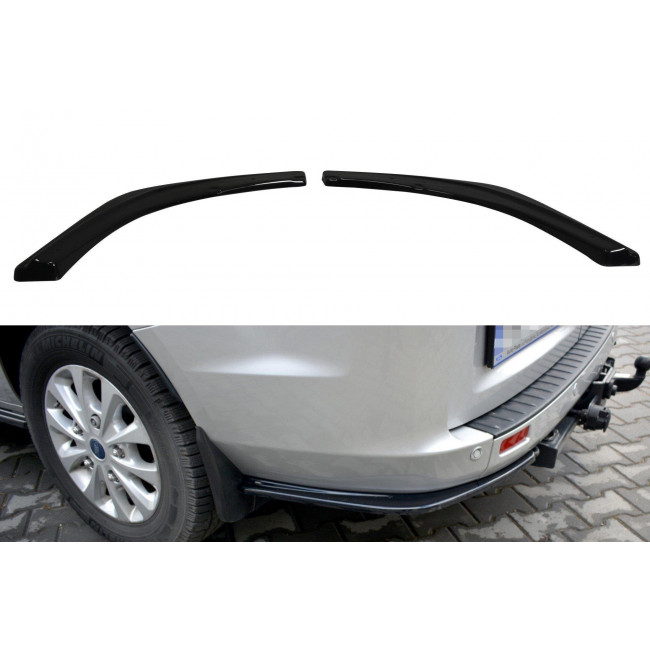 Πλαϊνά πίσω spoiler Maxton Design Ford Transit Custom Mk1 FL μαύρο σαγρέ - (FO-TRC-1F-RSD1T)
