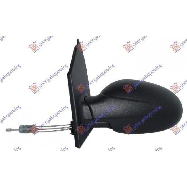 Καθρέφτης Μηχανικός με Ντίζες (FLAT GLASS) Αριστερό για SMART FORTWO 98-07 (0000595V017C22A00)