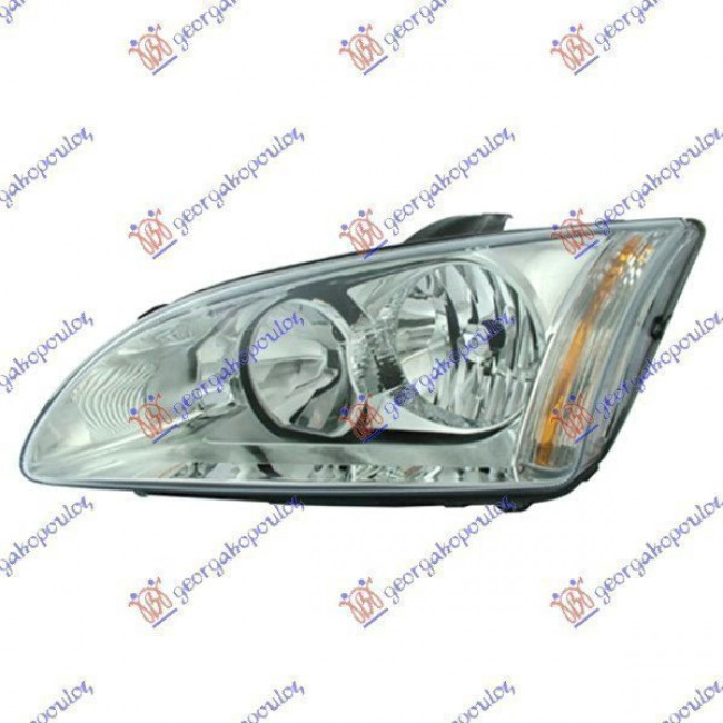 Φανάρι Εμπρός (Χρώμιο) (Ε) (TYC) Αριστερό για FORD FOCUS 04-08 (1324256)