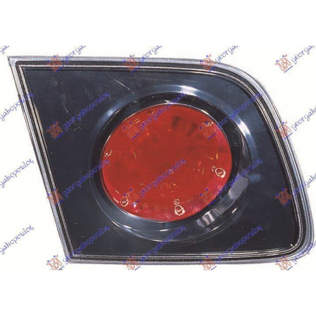 Φανάρι Πίσω Έσω 4Π MAYΡΟ (Ε) Αριστερό για MAZDA 3 SDN-H/B (BK) 04-08 (BN9A513G0B)