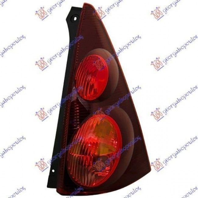 Φανάρι Πίσω Μαύρος (Ε) Δεξί για PEUGEOT 107 06-12 PEUGEOT 107 12-14 (1607990380)