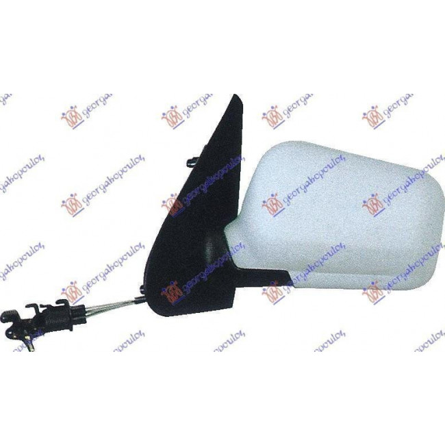 Καθρέφτης Μηχανικός με Ντίζες Βαφόμενος (ASPHERICAL GLASS) Αριστερό για VW POLO 94-99 (6N1857507GRU)