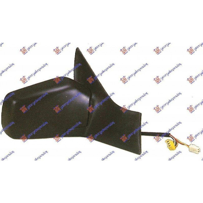 Καθρέφτης Ηλεκτρικός Θερμαινόμενος (CONVEX GLASS) Δεξί - Citroen Xantia (1993 - 2001) - Μαύρο - 1 Τμχ. - (8148LG)