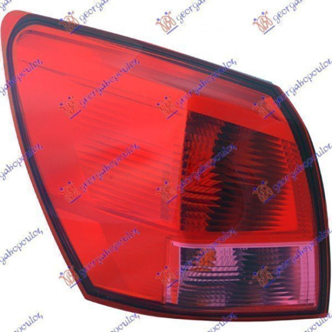 Φανάρι Πίσω Έξω (Ε) Αριστερό για NISSAN QASHQAI 07-10 (26555-JD000)