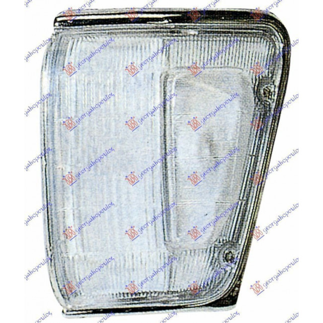 Γωνία Φλάς Λευκή (Χρώμιο Κορνίζα) Αριστερό για TOYOTA HI-LUX (YN 110) 4WD 89-97 (81620-35060)