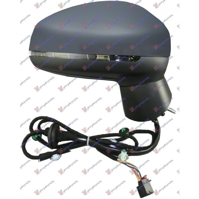 Καθρέφτης Ηλεκτρινός Θερμαινόμενος Ανακλυώμενος Βαφόμενος (Με Φλάς) (Α Ποιότητα) (CONVEX GLASS) Δεξί για AUDI A1 10-14 AUDI A1 14-18 (8X1857410G9B9)