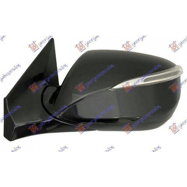 Καθρέφτης Ηλεκτρικός Θερμαινόμενος Ανακλυώμενος (με Φλάς & Φώς ΑΣΦΑΛΕΙΑΣ) (ASPHERICAL GLASS) Αριστερό για HYUNDAI SANTA FE 12-16 (87610-2W033)