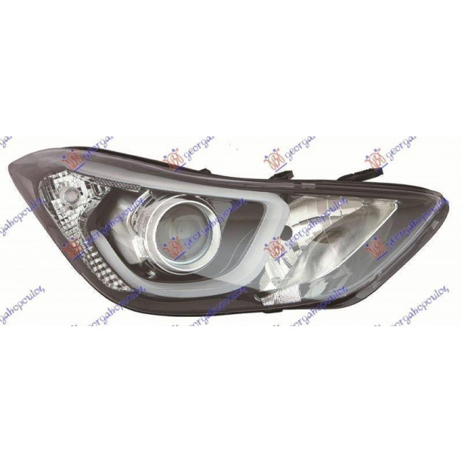 Φανάρι Εμπρός XENON με Φώς Ημέρας LED (Ε) (DEPO) Δεξί για HYUNDAI ELANTRA 13-15 (92102-3X510)