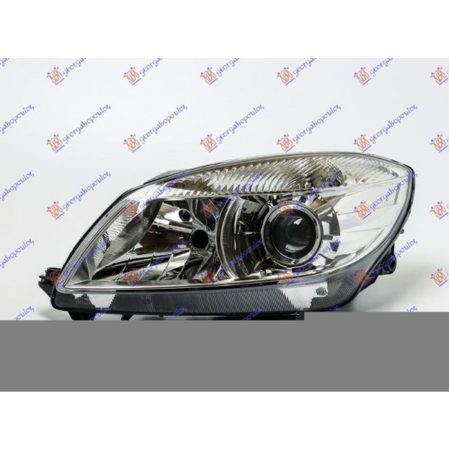 Φανάρι Εμπρός Ηλεκτρικός (Η7) (Ε) (με Μοτέρ) (DEPO) Αριστερό για SKODA FABIA 10-14 SKODA ROOMSTER 10-15 (5J1941017D)