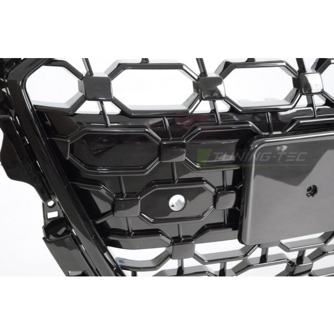 Μάσκα Εμπρός Προφυλακτήρα Audi A3 (8Y) (2019-2024) -  Look RS3 - Μαύρο Γυαλσιτερό - (PDC) - (GRAU95)