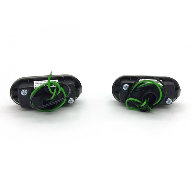 Σετ Πλαϊνά Φλας LED Μαύρα Ford Fiesta, Focus / Seat Leon, Ibiza / VW Golf, Polo - (GRP-28660)