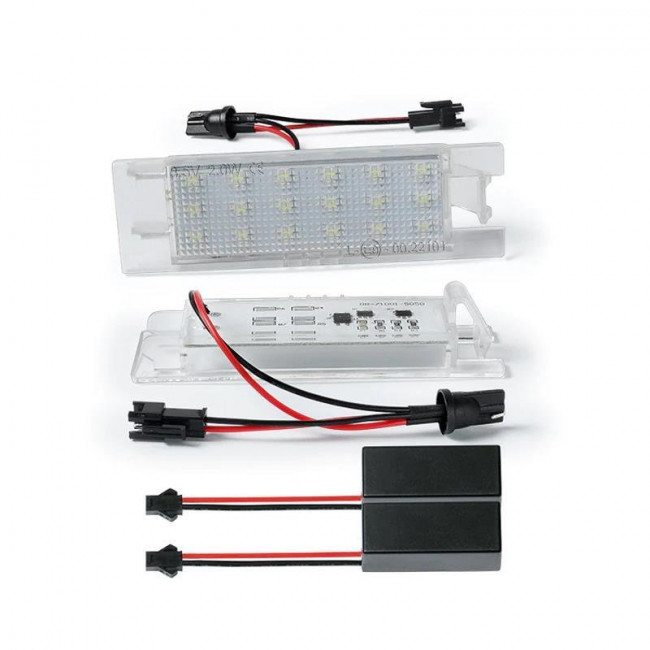Φώτα Πινακίδας LED Opel Astra H, J, K / Corsa C, D, E, F / Zafira B / Tigra B / Vectra C / Insignia - 2 Τμχ. - (GRP-39545)