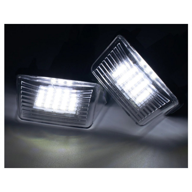 Σετ Φώτα Πινακίδας LED για Peugeot 206, 207, 306, 307, 308, 406, 407 / Citroen C3, C4, XSARA, SAXO - 2 Τμχ (GRP-6340A3)