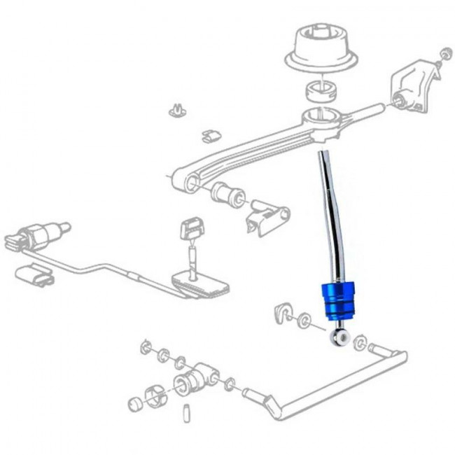Short Shift Με Λεβιέ BMW Σειρά 3 (E30, E36, E46) - Σειρά 5 (E39)  - (GRP-6433BL)