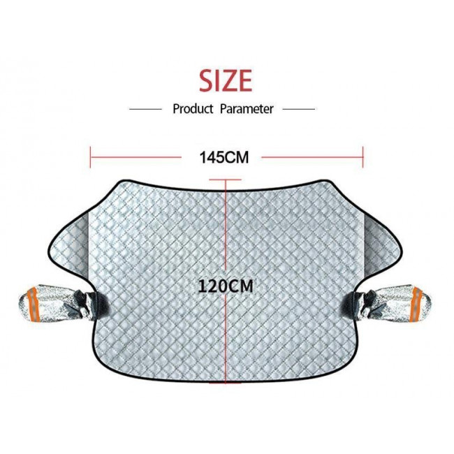 Εξωτερική Ηλιοπροστασία Αυτοκινήτου Χειμώνα / Καλοκαίρι Με Μόνωση Και Μαγνήτες - (98751)