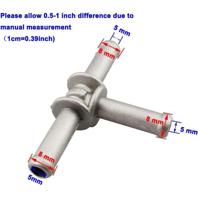 7Φ - Σωλήνας Αλουμινίου Σχήμα Τ σύνδεση για VW Golf Jetta / Skoda / Audi A3 - (N90693001)