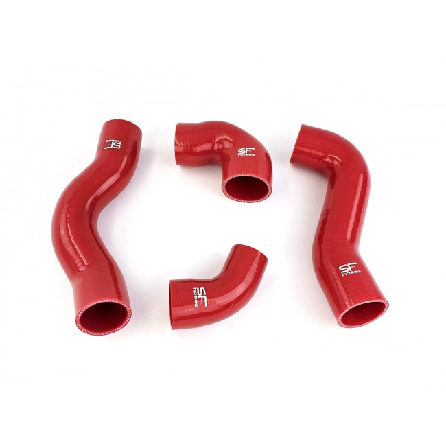 Κολάρα Σιλικόνης Audi A1 / Seat Ibiza / Skoda Fabia VRS / VW EOS, Golf 5,  Polo (6R), Scirocco - 1,4 TSI Turbo / Compressor - Κόκκινα- 4 Τμχ. - (HGSIDS6RL)