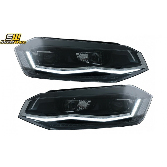 Φανάρια Εμπρός VW Polo AW - Led Dynamic 2018-2020 - (HLVWPOMK6LED)