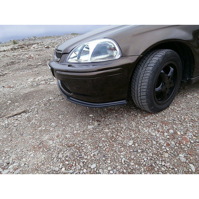 Spoiler / Χειλάκι εμπρός προφυλακτήρα Maxton Design Honda CivicMK6 EJ9 Μαύρο Σαγρέ - (HO-CI-6-FD1T)