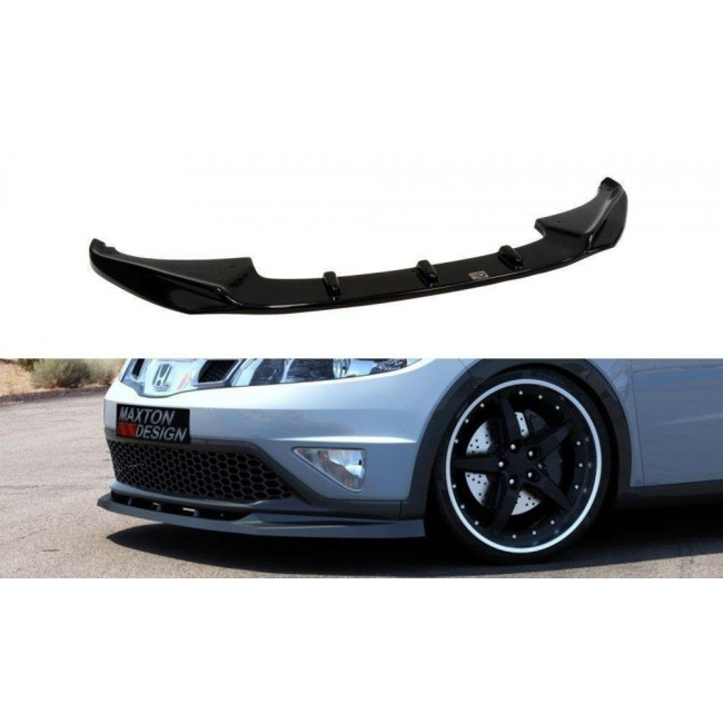 Spoiler / Χειλάκι εμπρός προφυλακτήρα Maxton Design Honda CivicMK8 Μαύρο Σαγρέ - (HO-CI-8F-FD1T)