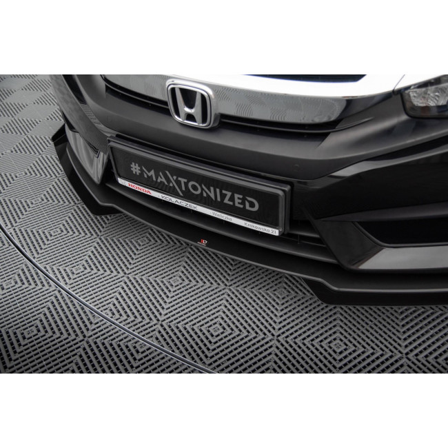 Spoiler / Χειλακι Προφυλακτηρα Street Pro + Faps Honda Civic Mk10 Maxton Design 1 Τμχ. - (HOCI10CNC-FD1B+FSF1G)