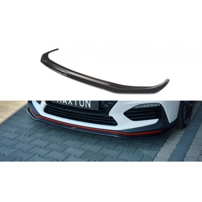 Spoiler / Χειλάκι εμπρός προφυλακτήρα Maxton Design Hyundai I30 N Mk3 Hatchback / Fastback Carbon Look - (HY-I30-3-N-FD2C)