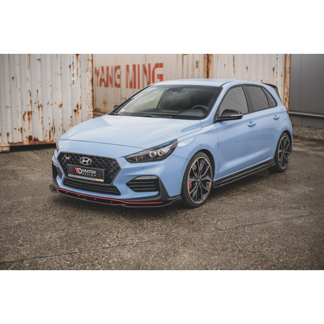 Spoiler / Χειλάκι εμπρός προφυλακτήρα Maxton Design Hyundai I30 N Mk3 Hatchback/ Fastback Carbon Look - (HY-I30-3-N-FD4C)