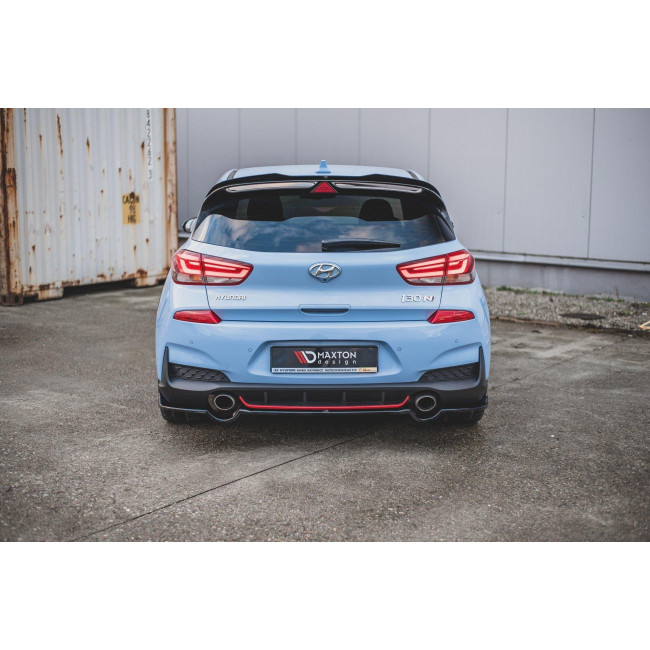 Splitter / Διαχύτης πίσω προφυλακτήρα Maxton Design Hyundai I30 N Mk3 Hatchback Carbon Look - (HY-I30-3-N-RD1C)