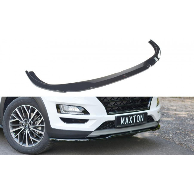 Spoiler / Χειλάκι εμπρός προφυλακτήρα Maxton Design Hyundai Tucson Mk3 Facelift Μαύρο Σαγρέ - (HY-TU-3F-FD2T)
