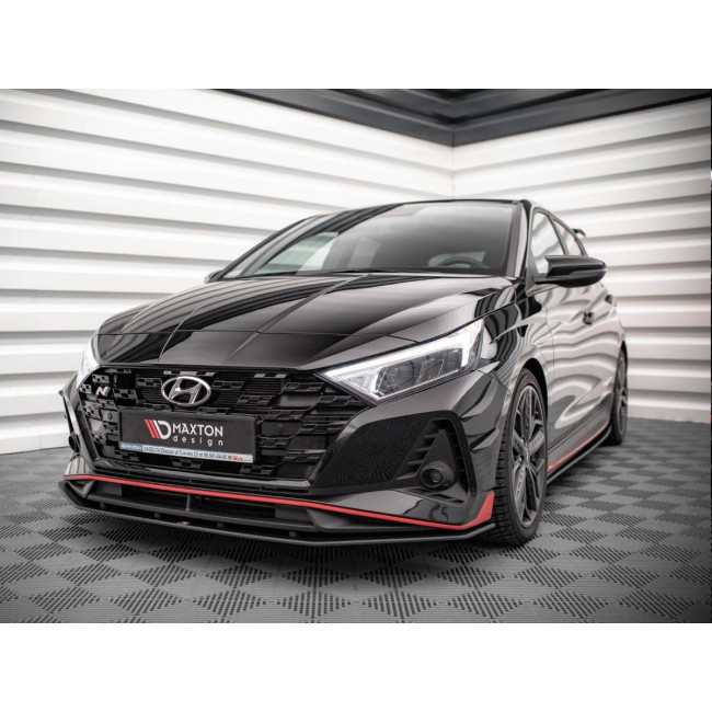 Street Pro Spoiler / Χειλάκι εμπρός προφυλακτήρα Hyundai I20 N Mk3 - (Μαύρη Γραμμή) - 1 Τεμ.- (HYI203NCNC-FD1B)