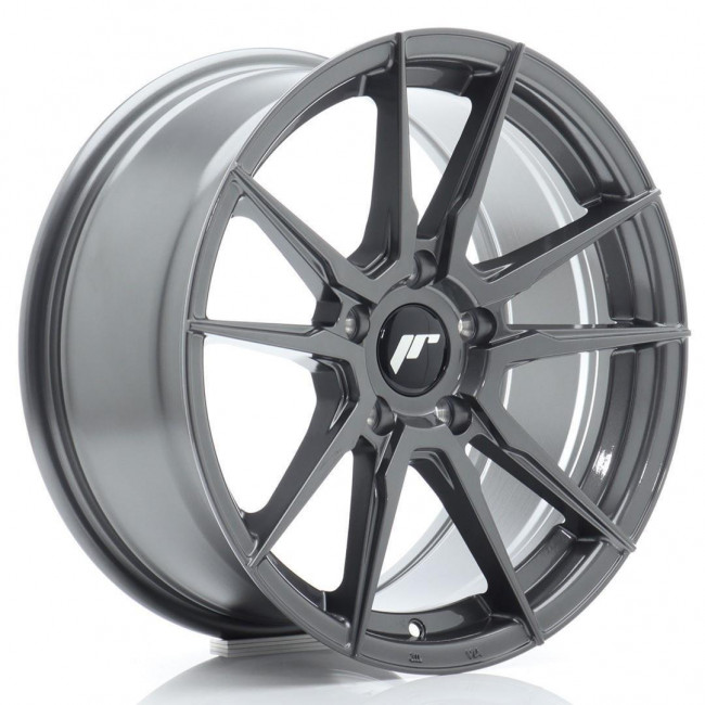 Ζάντα Αλουμινίου Japan Racing - JR21 - 17x8 - ET35 - 5x120 - Hyper Gray - 1 Τμχ. (JR211780F25I3572HG1)