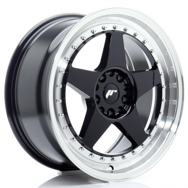 Ζάντα Αλουμινίου Japan Racing - JR6 - 18x8,5 - ET22 - 5x114,3/120 - Gloss Black w/Machined Lip - 1 Τμχ. (JR61885F1MG2272GBL1)
