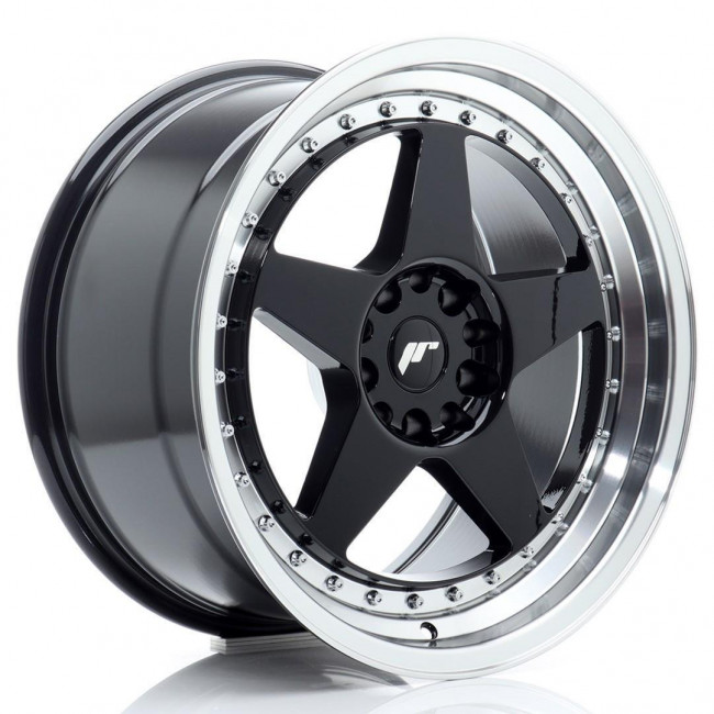 Ζάντα Αλουμινίου Japan Racing - JR6 - 18x9,5 - ET22 - 5x114,3/120 - Gloss Black w/Machined Lip - 1 Τμχ. (JR61895F2MG2272GBL1)