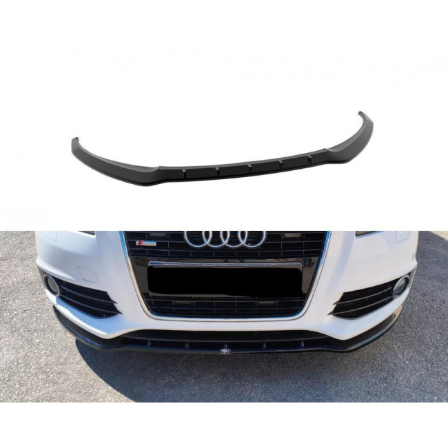 Σπόιλερ / Χειλάκι Εμπρός Προφυλακτήρα Audi A3 (8P) -  S-Line - Sportback (2008-2012) - Μαύρο Γυαλιστερό - (K151-005)