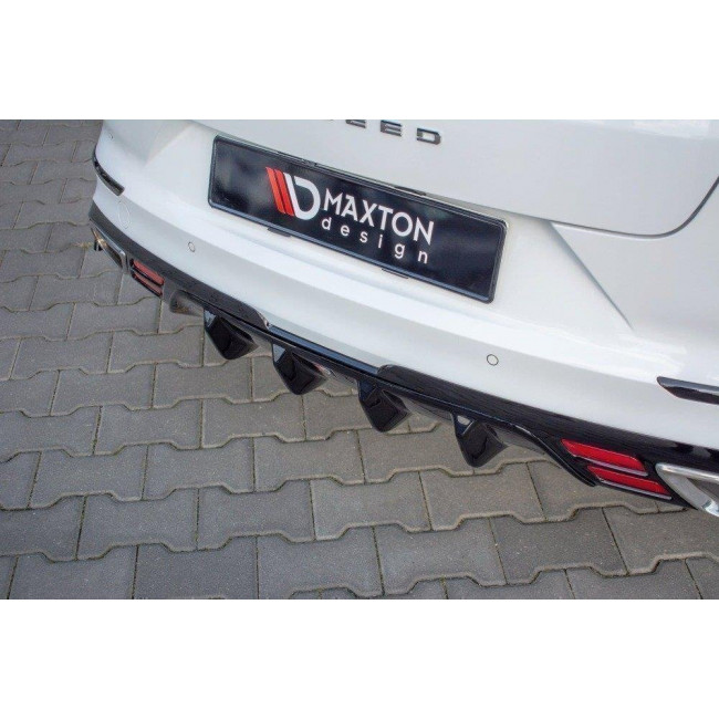 Splitter / Διαχύτης πίσω προφυλακτήρα Maxton Design Valance Kia ProCeed GT Mk 3 - Μαύρο Γυαλιστερό - (KI-CE-3-PRO-GT-RS1G)