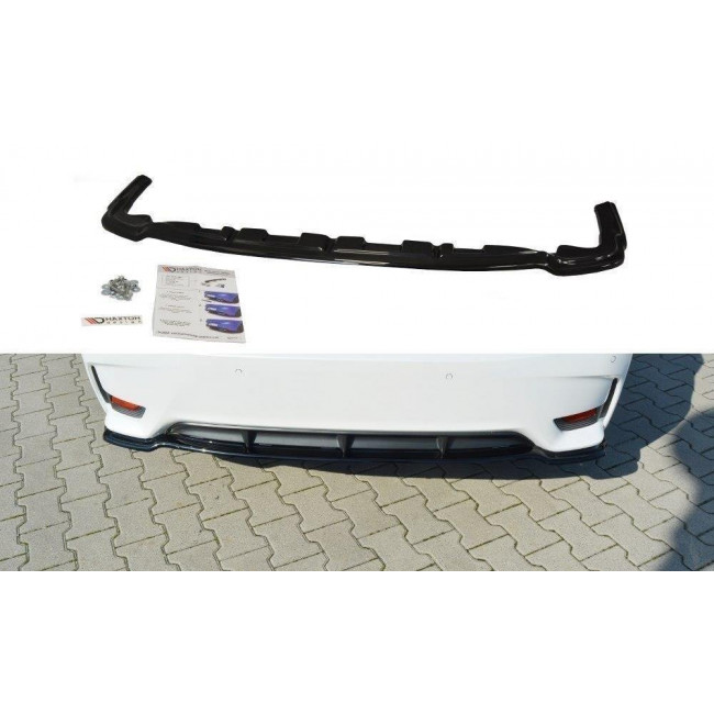Splitter / Διαχύτης πίσω προφυλακτήρα Maxton Design Lexus CT Mk1 Facelift Μαύρο Σαγρέ - (LE-CT-1F-H-RD1T)